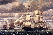 Fitz Hugh Lane Clipper Ship Southern Cross Leaving Boston Harbor oil painting artist